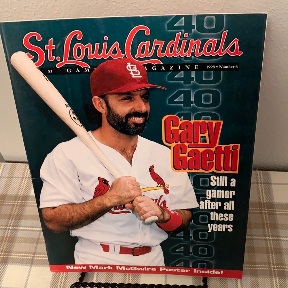 St. Louis Cardinals Gameday Magazine 1998 Featuring Gary Gaetti